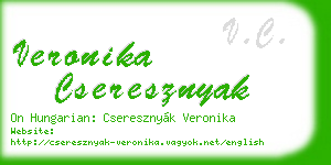 veronika cseresznyak business card