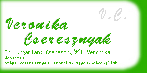 veronika cseresznyak business card